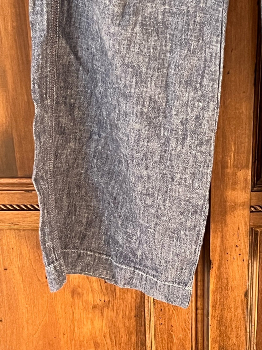 Pilcro & The Letterpress blue linen blend wide leg chambray pants |Size 2 - Picture 11 of 17